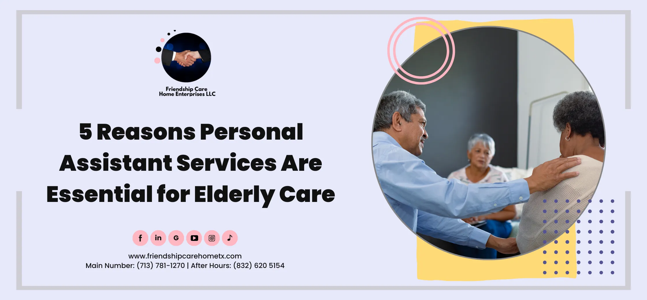 5 Reasons Personal Assistant Services Are Essential for Elderly Care